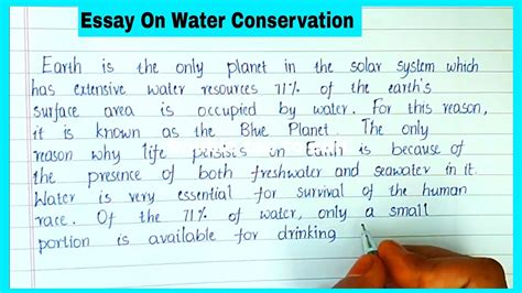 💐 Water Conservation Essay Water Conservation Essay In English 300