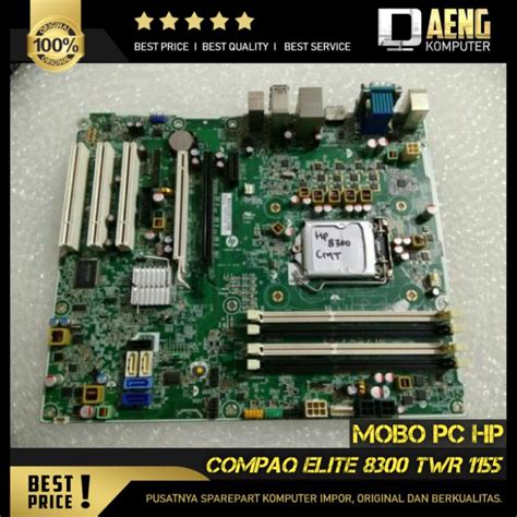Jual Mobo Pc Motherboard Hp Build Up Hp Compaq Elite 8300 Twr 1155