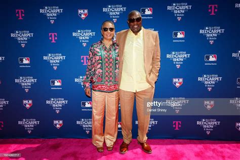 Manager Dusty Baker Of The Houston Astros And His Wife Melissa Pose