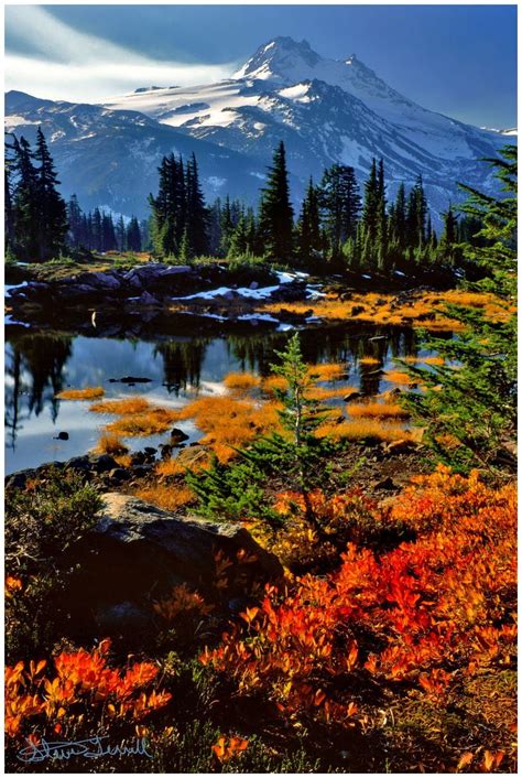 Mt Jefferson In Mt Jefferson Wilderness Oregon Photo Art Print By