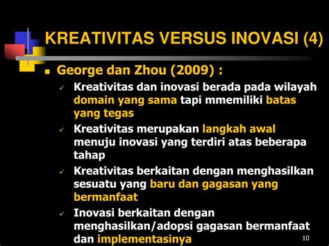 Ppt Peranan Kreativitas Dan Inovasi Dalam Kewirausahaan Powerpoint Presentation Id4026072