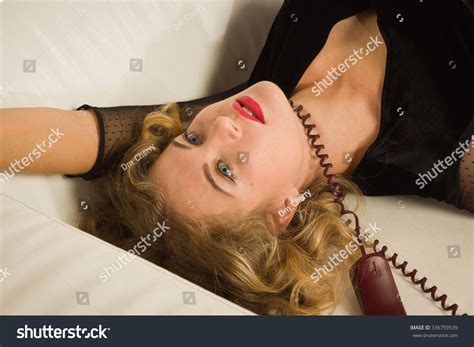 Crime Scene Simulation Strangled Woman Lying Stock Photo