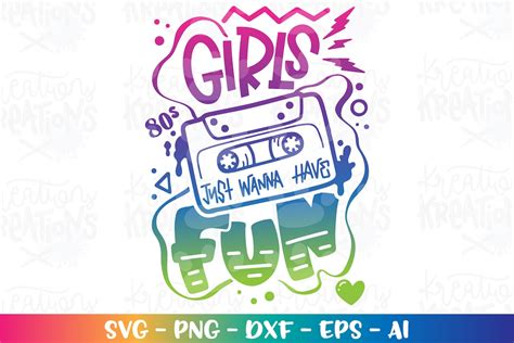 Girls Svg Mixed Tape 80s Vibes Music Casset Cute 80s Sublimation Print