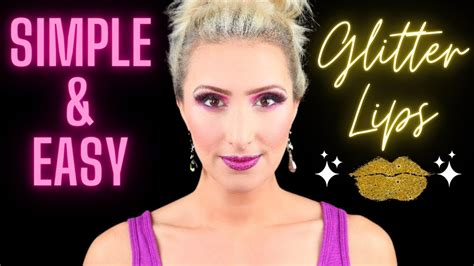 How To Do Glitter Lips Easy Tutorial For Beginners Youtube