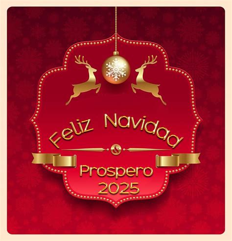 Tarjeta De Felicitación De Feliz Navidad Y Próspero Año 2024