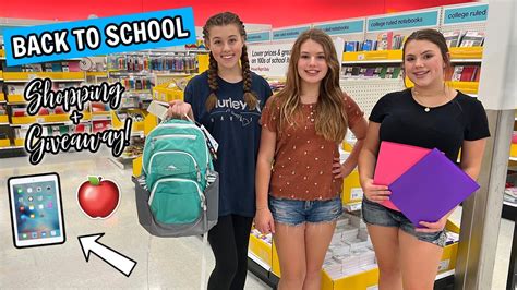 Huge Back To School Shopping Trip New School Supplies Haul 2022 Youtube