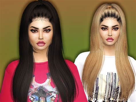 Sims 4 Hairs The Sims Resource Kylie Hair Retextured By Sharareh
