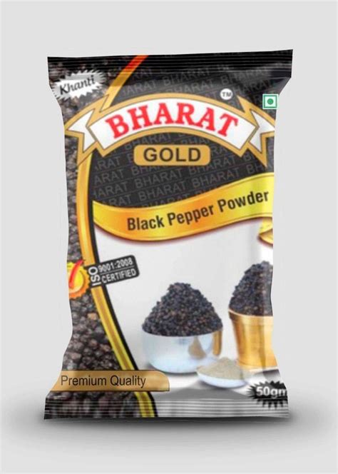 Spicy Bharat Gold Black Pepper Powder Packaging Type Packet