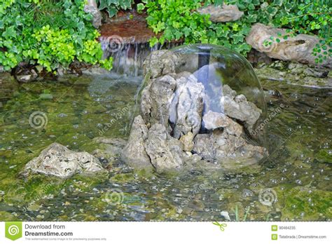 Backyard Pond Stock Image Image Of Falls Stones Artificial 90464235