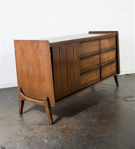 Mid Century Modern Dresser Credenza United Furniture 9 Drawer Vintage
