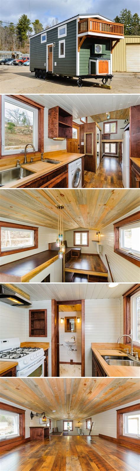 Tiny House Living This 208 Sqft Tiny House On Wheels Includes A