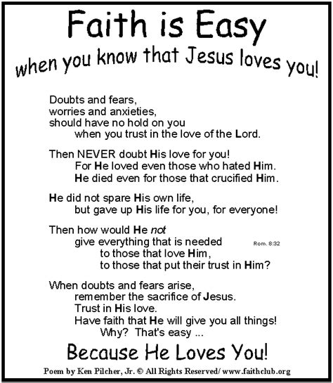Jesus Loves You Unconditionally Poemtalk To Jesushave Faith In Jesus