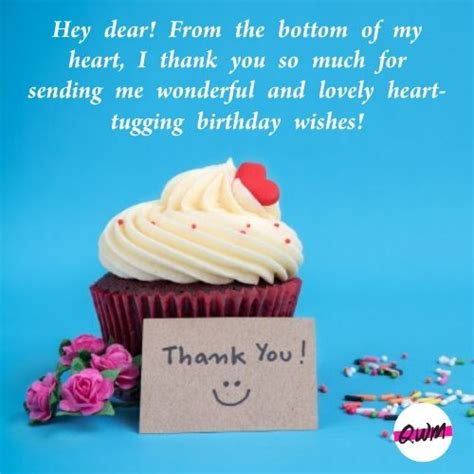 Thanks Quotes For Birthday Wishes Thank You Messages For Birthday