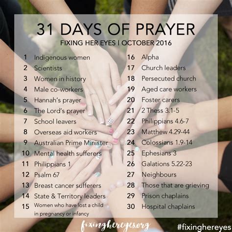 31 Days Of Prayer