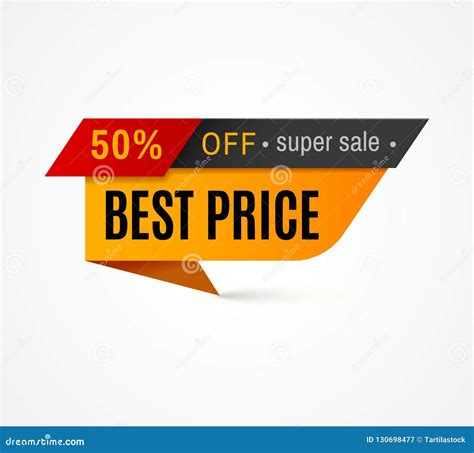 Price Label Special Offer Sale Tag 50 Off Discount Sticker Retail