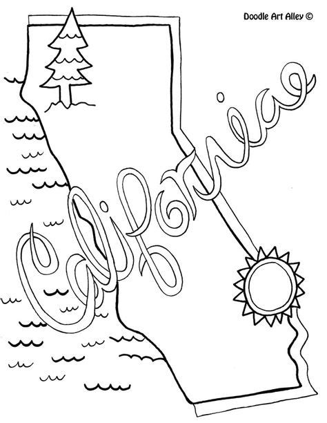 California Coloring Page By Doodle Art Alley Coloring Pages Doodle