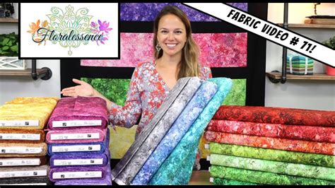 New Fabric Video 71 Floralessence By Qt Fabrics Youtube