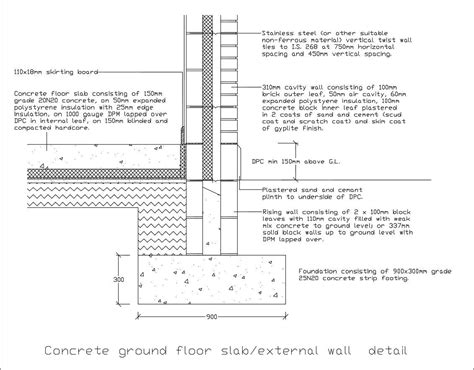 Free Cad Details Ground Floor Slab Cad Design Free Cad Blocks