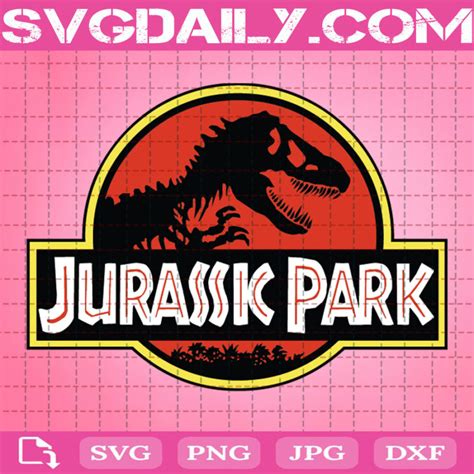 Jurassic Park Svg Dinosaur Svg Jurassic Sticker Svg Jurassic Logo
