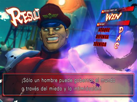 throws his cape off you both seem bound and determined to meet destruction at my m. R.Mika's Training Room: Frases de Victoria SF IV: M. Bison