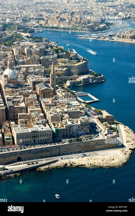 Valletta Aerial View Malta Island Republic Of Malta Stock Photo Alamy