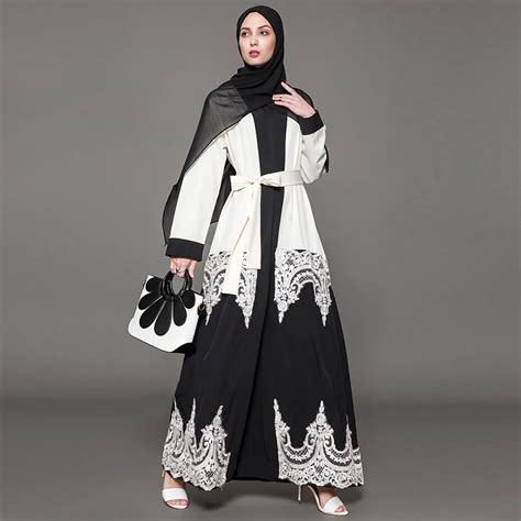 elegant muslim abaya dress cardigan robe turkish hijab islamic prayer clothing england style