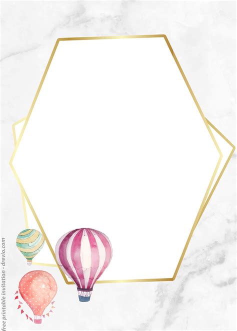We have many teaching resources that will save you time and money, check out today! FREE Watercolor Hot Air Balloon Vintage Invitation ...
