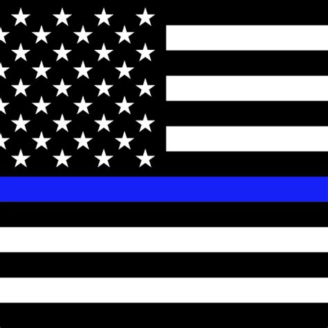 Printable Country Flag Of The Thin Blue Line Ink Splat Vector