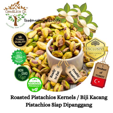 Roasted Pistachios Kernels Kacang Pistachios Siap Dipanggang Gm