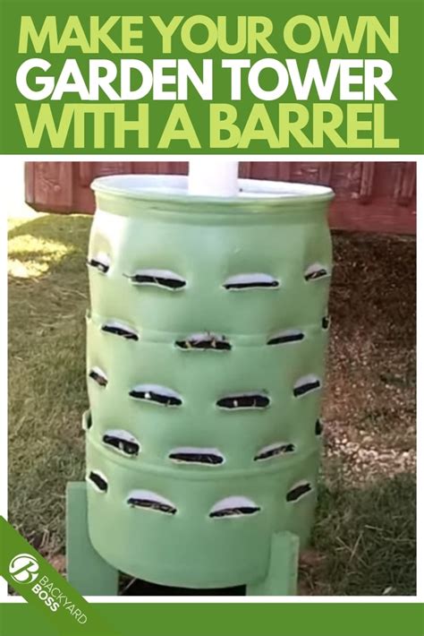 How To Make A Garden Tower From A Barrel Backyard Boss Diy Backyard