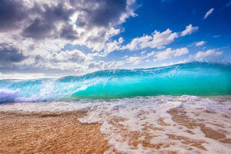 Wallpaper Ocean Surf Foam Hawaii Beach Hd Widescreen High