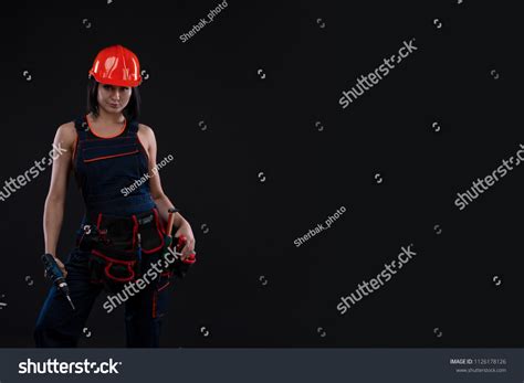 Sexy Female Construction Worker Stock Photo 1126178126 Shutterstock