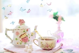 Tea Tea Pot Tea Cup Butterflies Spring Pretty Drink Teacup