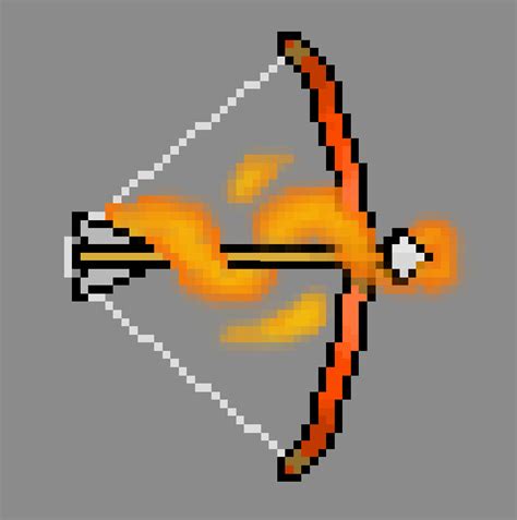 Artstation Fire Bows Pixel Art