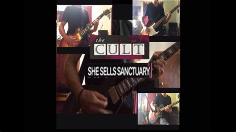 The Cult She Sells Sanctuary Instrumental Guitar Cover Youtube