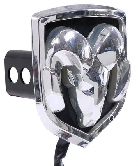 Ram Led Lighted Trailer Hitch Cover 1 14 And 2 Hitches Chrome