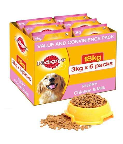 While both foods can be the right fit for your dog, there's some differences worth comparing before starting your dog on some new chow. Pedigree Dry Dog Food, Chicken & Milk for Puppy, 3 kg ...
