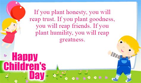 Happy Childrens Day Status Message Quotes In English