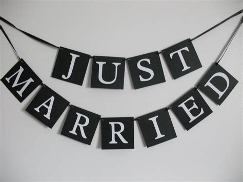 Just Married Wedding Banner