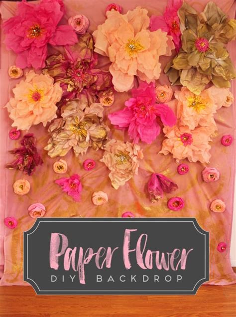 Paper Flower Diy Backdrop