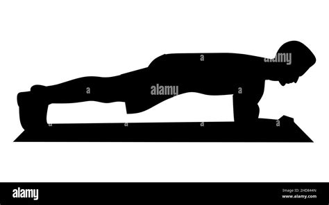 Adult Planking Stock Vector Images Alamy