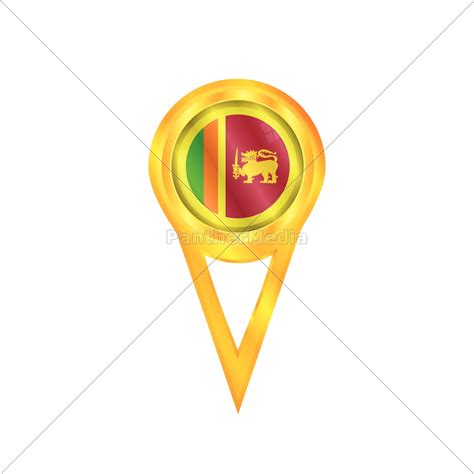 Sri Lanka Pin Flagge Lizenzfreies Bild 10287605 Bildagentur