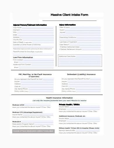 Intake process template (for law firms). FREE 9+ Legal Client Intake Form Samples in PDF | MS Word