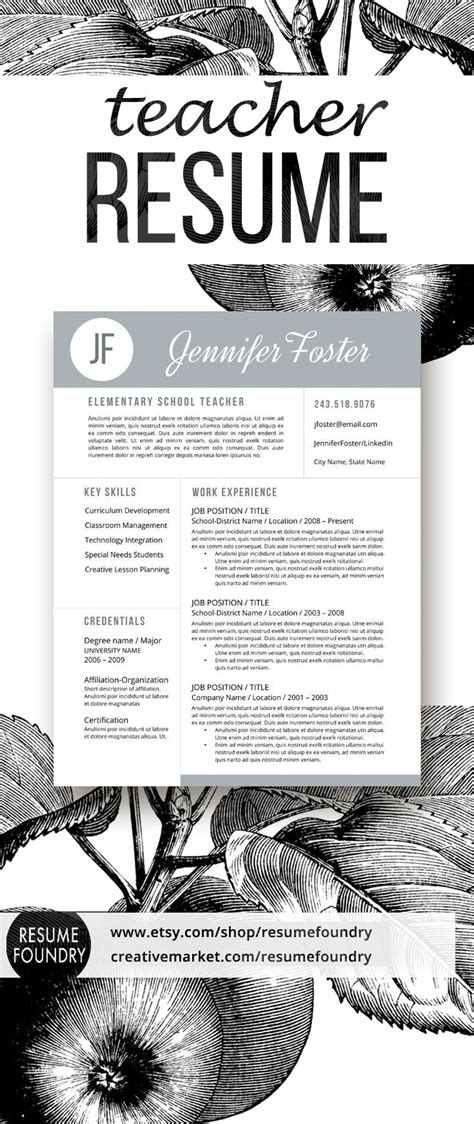 We hope we've helped you. 46 best Teacher resumes images on Pinterest | Teacher ...