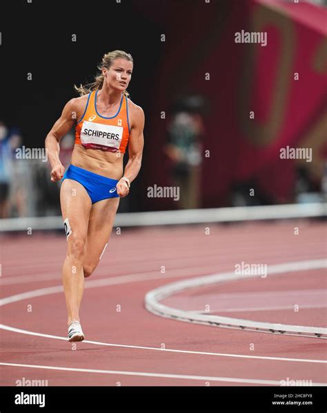 Dafne Schippers Participating In The Semi Final Of The 200 Meters Of