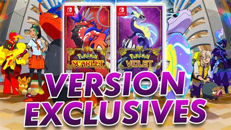 All Version Exclusives In Pokemon Scarlet And Violet Spoiler Warning
