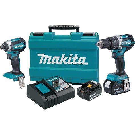 Makita 18 Volt Lxt Lithium Ion Brushless Cordless Hammer Drill And