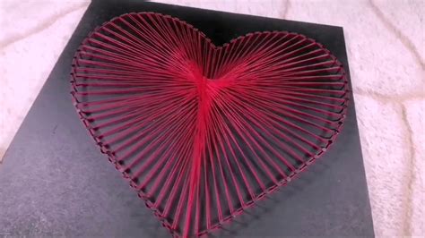 Handmakerofthings.com string art heart tutorial. How to make easy string art heart 01 # ...
