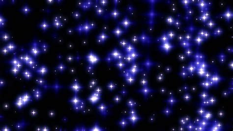 Blue Twinkling Stars On Black Stock Footage Video 100 Royalty Free