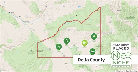 Delta County Colorado Digital Zip Code Map Gambaran